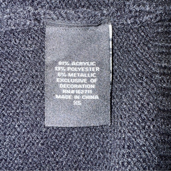 33 Degrees Christmas Sweater Sz XS Brown Dog Graphic Ugly Sequins Jingle - Picture 5 of 14